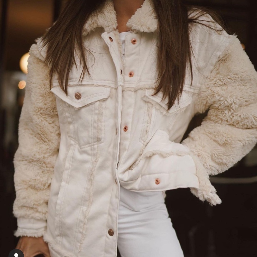 Mavi Faux Fur Denim Jacket